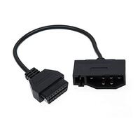 Goliton 7 Pin Male OBD1 to OBD2 OBDII 16 Pin Diagnostic Adapter Cable Compatible with Ford EFI