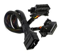 Goliton OBD2 J1962 Y Splitter Extension Cable 16 Pin Male to Dual Female Car Diagnostic Tools Automotive Wiring Harness