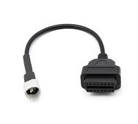 Goliton OBD2 OBDII Diagnostic Cable Adaptor 3 Pin to 16 Pin Compatible with Yama ha Motorbike Motorcycle to OBD2 Kline