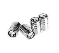 Goliton® SKull Head Design Car Auto Tire Tyre Wheel Valve Dust Caps Cover - Silver