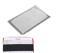 Gollf Pocket Scorebook - Compact Gollf Score Log, Handy Gollf Score Record Book | PU Leather Club Yardage Book with 2 Scorecards | Portable Scorecard Holder, Gollf Notebook for Men Women and