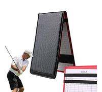 Gollf Pocket Scorebook - PU Leather Gollf Scorecard Holder, Club Odometer Book | Reusable Gollf Score Trackers, Golf Journal Notebook with 2 Scorecards, Gollf Log Book for Golfers, Men and Women