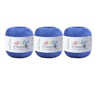 golo 3 Balls Crochet Thread Size 20 Embroidery Thread Crochet Yarn for Hand 633