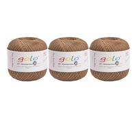golo 3 Balls Crochet Thread Size 20 Embroidery Thread Crochet Yarn for Hand 736