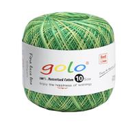 golo Crochet Thread Size 10 Yarn for Hand Knitting Lace Yarn Green-D07