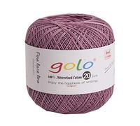 golo Crochet Thread Size 20 for Hand Knitting Crochet Yarn for Hand Knitting (Taro Purple) 8-165
