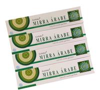 Goloka Mirra Arabe Incense Sticks, 15g x 4 Packs, Ayurvedic Essence