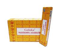 GOLOKA Nag Champa Incense, 16 Gms x 12 boxes