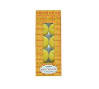 GOLOKA Nag Champa Tea Light Candle Single pack x 10 Pcs