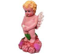 GOLOMOZ Aquarium Decoration Small Fish Tank Air Bubbler Decor Resin Angel Kids Statue for Fish Oxygen Ornament - 5.5 Inches High