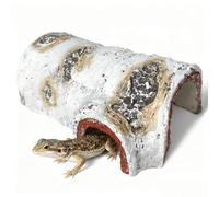 GOLOMOZ Aquarium Tree Trunk Fish Tank Decorations - Fake Logs Terrarium Décor, Cave and Shelter for Reptiles Hide, Aquarium Hideout for Small Betta Fish,Shrimp and Turtle,for 20 Gallon Tank