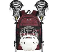 Goloni | Large Lacrosse Equipment Backpack with Two Sticks holder and Separate Cleats Compartment Field Hockey Bag