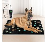 GOLOPET Pet Heating Pad 60x90cm, Waterproof Intelligent Constant Temperature Switch (35-55 ℃) Heated Dog Bed, MET&UL Certified Cat Heating Pad, Paired With a Soft Plush Cloth Cover