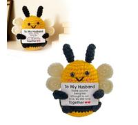 GOLOVEEE Emotional Support Crochet, Cute Wedding for Him Husband, I Love You Man, Gifts for Husbands Birthday Christmas Fiance Presents Ideas, to My Man Soulmate Apology Gifts Just Because