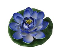 GOLOVENLD Artificial Lotuses Flowers with Water Lilies Beautiful Realistic Floating Foam Lotuses Flowers for Garden and Pond
