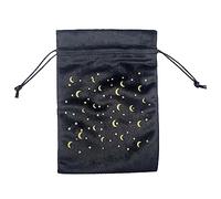 GOLOVENLD Tarots Pad Astrolabe Witch Divination Pendulum Divination Tablecloth Prop Board Game Flannel Jewelry Storage Bag
