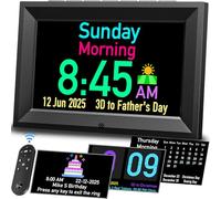 GOLOZA Dementia Clock, Day Date Digital Clock with 7'' Large Clear Digital Display, Voice Chime, Auto DST, Auto Dimmable, Alarms & Medicine & Birthday & Holiday Reminders Clocks for Seniors Elderly
