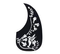 Golpeador De Guitarra Acústica 10Pcs Black Laser Pattern Acoustic Guitar Pickguard Pick Guard Sticker Comma Style Multi Pattern Available(3)