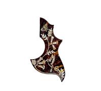 Golpeador De Guitarra Acústica Handcraft Customize Pickguard Abalone Inlays Jumbo Acoustic Guitar Bird Pickguards(2)