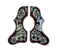 Golpeador De Guitarra Acústica Plate Abalone Shell Inlay 2mm Thick Left Right Hand(3)
