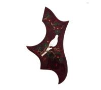 Golpeador De Guitarra Folk Acoustic Guitar Pickguard Pickguard Dove Thickness 2mm Black And Dark Brown(2)