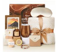 Golray Birthday Gifts for Women Her Friend Sister Wife Grandma 30-80th, Self Care Spa Gift Basket with Frame Flannel Blanket Cup, Anniversary Valentines Day Gift for Her, Mother's Day Gifts for Mom
