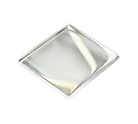 GOLUCY 1pc White Transparent Rectangular Watch Lens, Watch Mirror for Repair Replacement Accessory Parts(30 * 30mm)