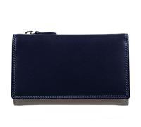 Golunski Graffiti RFID Safe Medium Leather Purse Multi Colour Waves - Sky