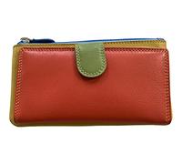 Golunski Graffiti Slim Leather Purse Wallet with Large Zip Compartment - Pacific