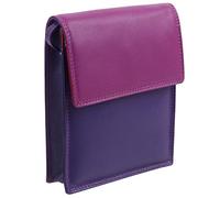 GOLUNSKI Graffiti Womens Leather Neck Purse Crossbody Travel Bag,3 COLOUR'S to Choose from 7-131 (China Rose)