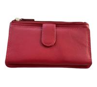 Golunski Ladies Slim Leather RFID Bifold Purse - Red