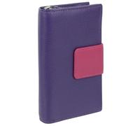 Golunski Leather Ladies Colourful Zip-Around Purse/Wallet - Fuchsia/Purple