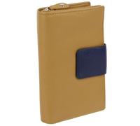 Golunski Leather Ladies Colourful Zip-Around Purse/Wallet - Lime/Navy