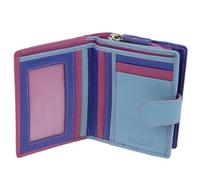 Golunski Leather Ladies Compact Purse/Wallet RFID Protected - Montana Multi