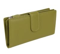Golunski Leather Ladies Tabbed Purse Wallet Graffiti Range - Lime