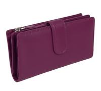 Golunski Leather Ladies Tabbed Purse Wallet Graffiti Range - Orchid