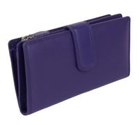Golunski Leather Ladies Tabbed Purse Wallet Graffiti Range - Purple