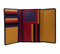 Golunski Leather Ladies Tri-Fold Purse/Wallet - Black Multi