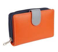 Golunski Leather Ladies Zip-Around Medium Purse/Wallet - Orange Multi