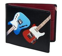 GOLUNSKI - Leather Retro Bi-Fold Rock Guitar Wallet - G7520, Multicolour, Approx 11 cm x 9 mm ( Closed)