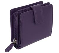 Golunski Leathergoods Ladies Compact Purse Graffiti Collection - Purple