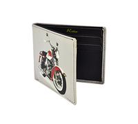 Golunski Retro Motorbike Real Leather Three Fold Gents Wallet - Style 7-542