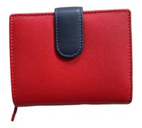 Golunski RFID Leather Wallet Trifold Design 11 x 9 x 3 cm - Red