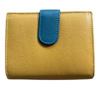 Golunski RFID Leather Wallet Trifold Design 11 x 9 x 3 cm - Yellow