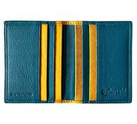 Golunski RFID Protection Real Leather Slim 16 Card Holder 8-007 Turquoise