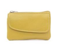 Golunski Small Leather Coin Purse with Credit Card Holder, Soft Leather (Lime)
