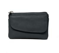 Golunski Small Leather Coin Purse with Credit Card Holder, Soft Leather (Navy)