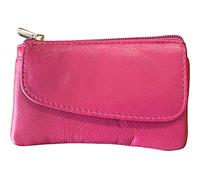 Golunski Small Soft Leather Coin Purse with Coin Purse Credit Card, Pink, Petit, Purses