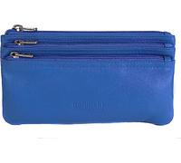 GOLUNSKI Soft Leather 3 Section Zipped Coin Purse for Women - 0330