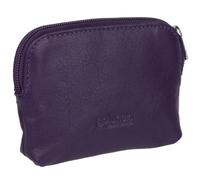 Golunski Super Soft Leather Zip Top Coin and Credit Purse - Purple